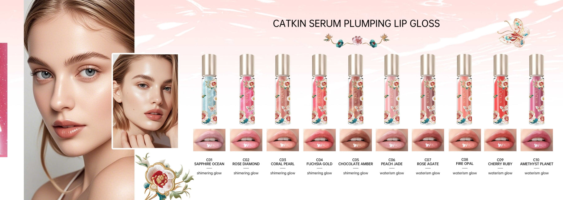 The New Standard in Lip Care & Glamour: CATKIN Serum Plumping Lip Gloss