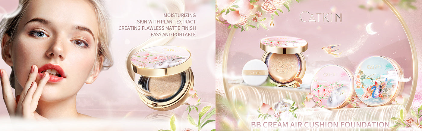 Embrace Radiance with CATKIN Blossom BB Cream Cushion Foundation