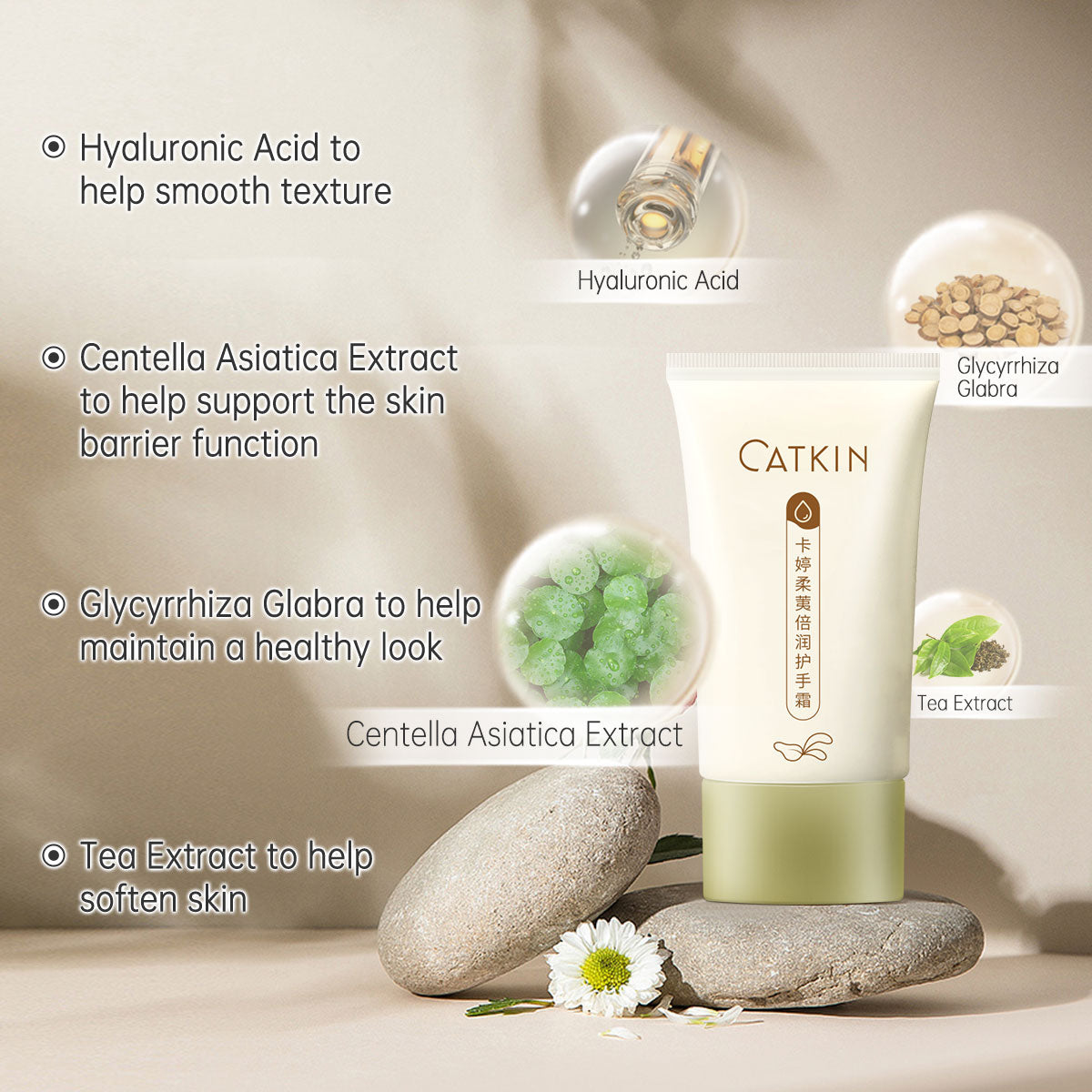 CATKIN Moisturizing Smoothing Hand Cream Silky Finish And Lasting Comfort