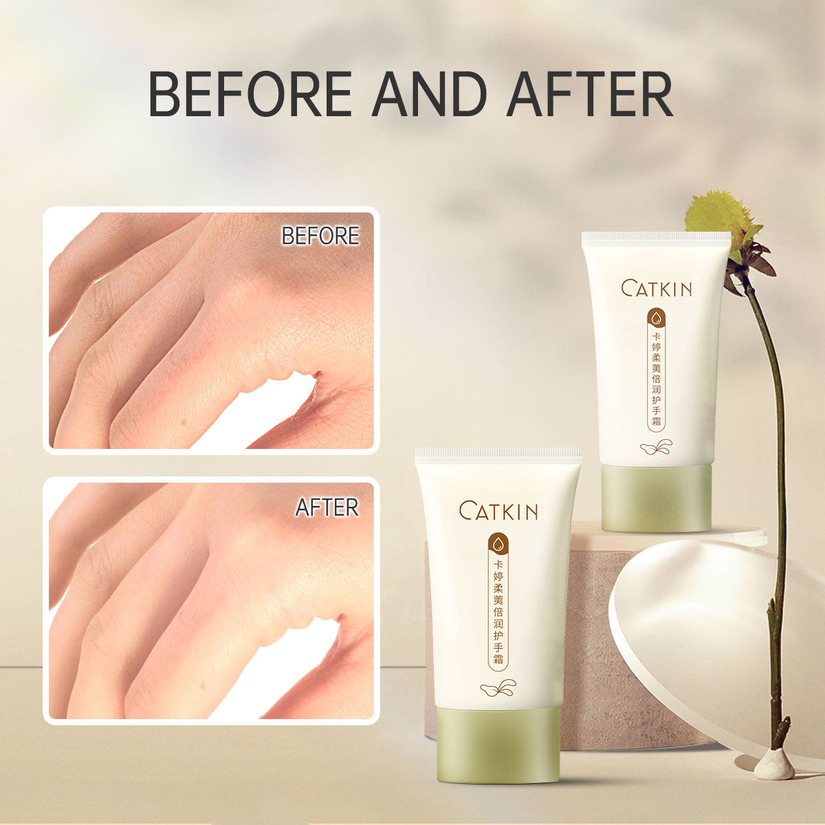 CATKIN Moisturizing Smoothing Hand Cream Silky Finish And Lasting Comfort