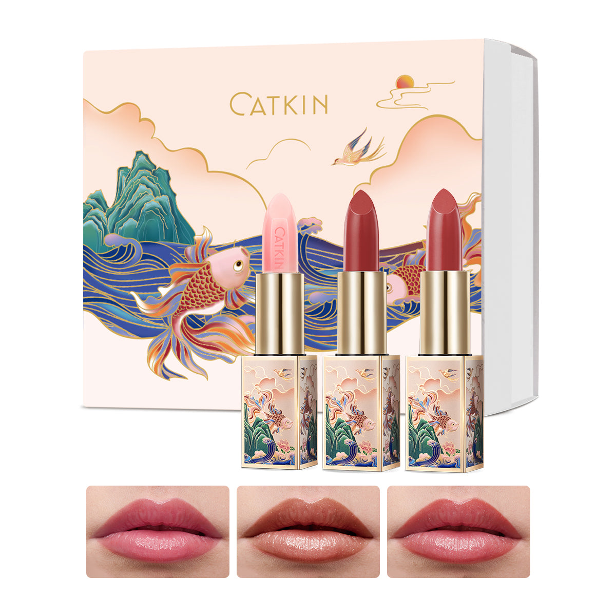 CATKIN Lip Care Gift Set 3pcs Lip Balms Set