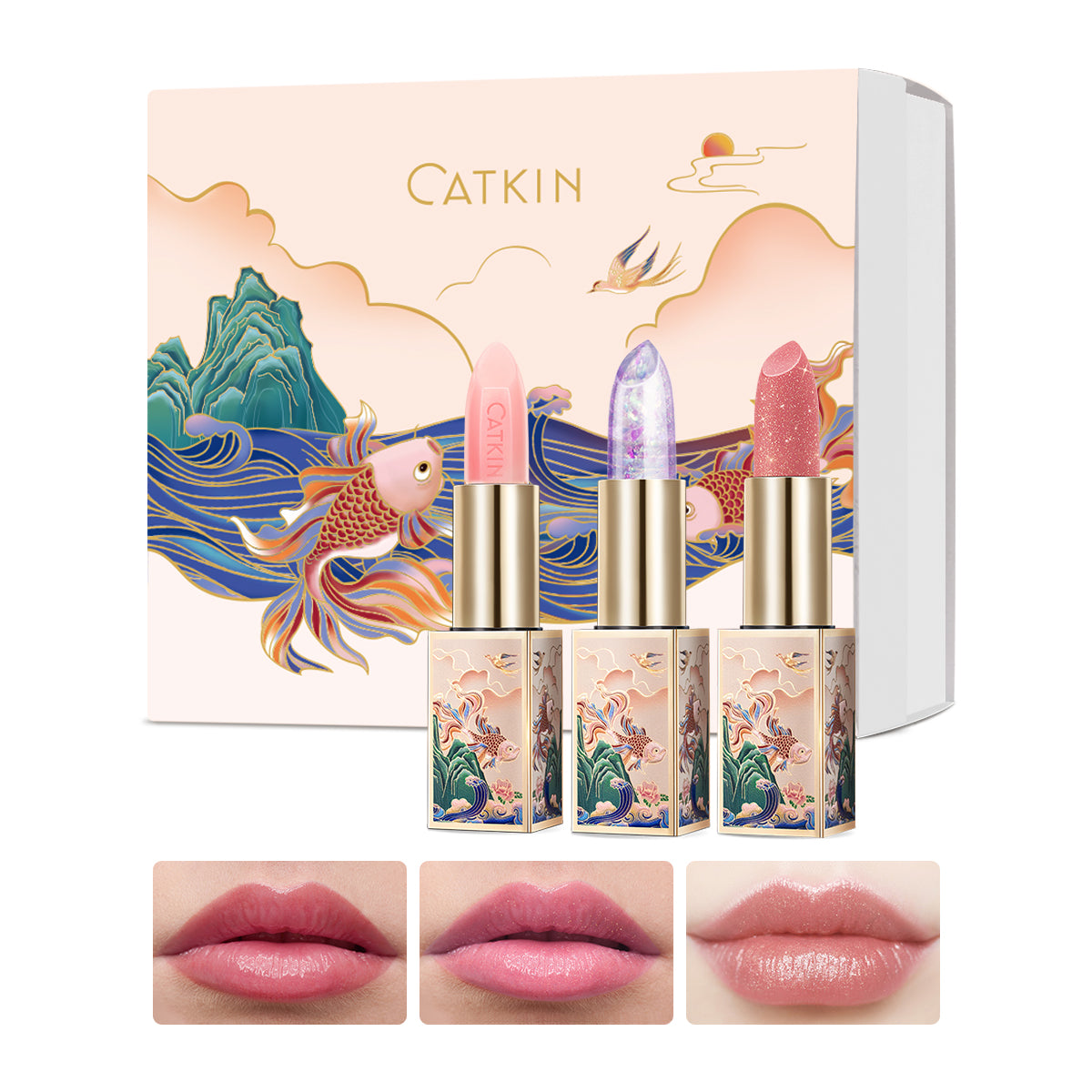 CATKIN Lip Care Gift Set 3pcs Lip Balms Set