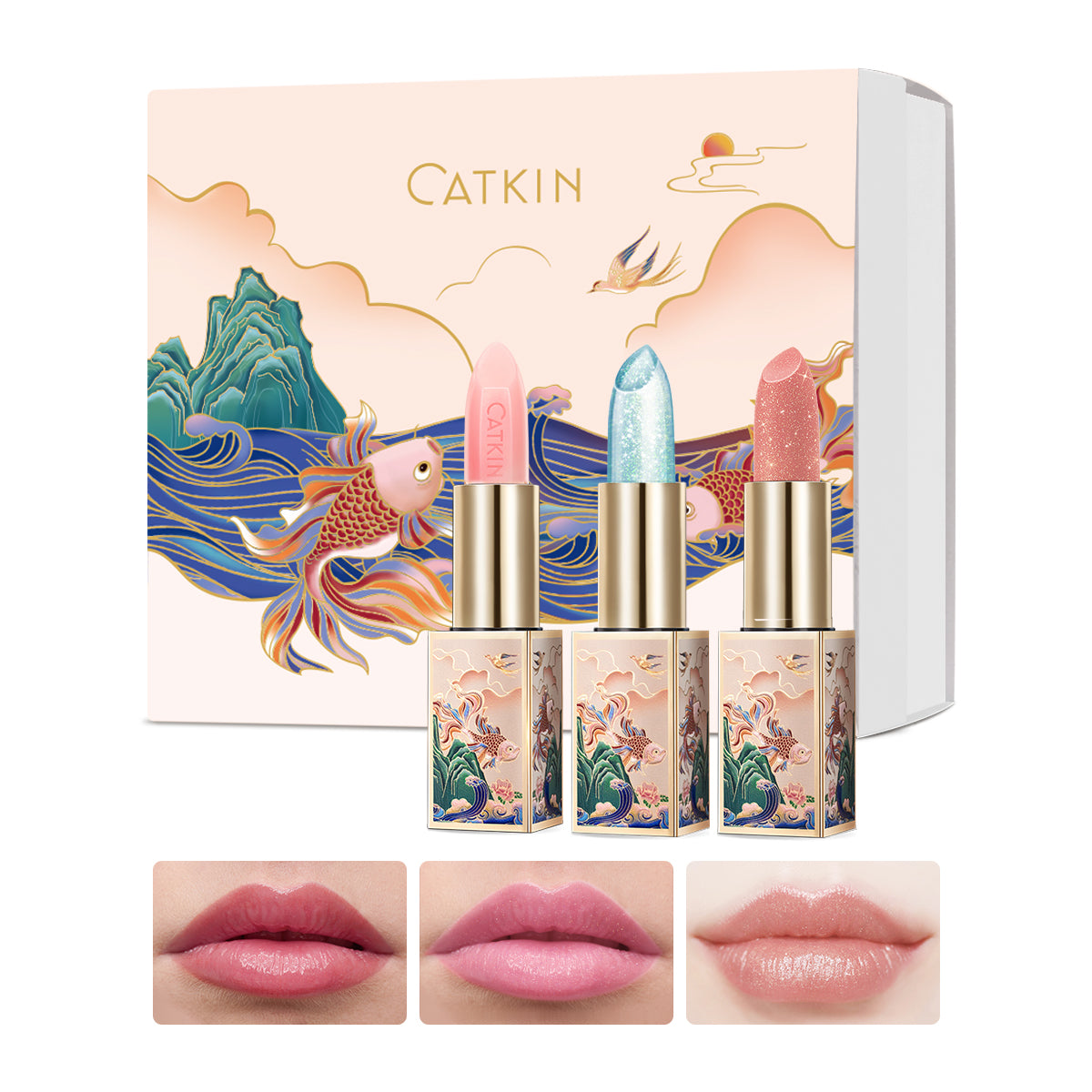 CATKIN Lip Care Gift Set 3pcs Lip Balms Set