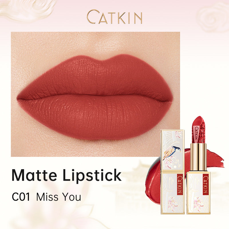 Catkin Dreamworld Carving Love Poems Lipstick Waterproof Long-Lasting