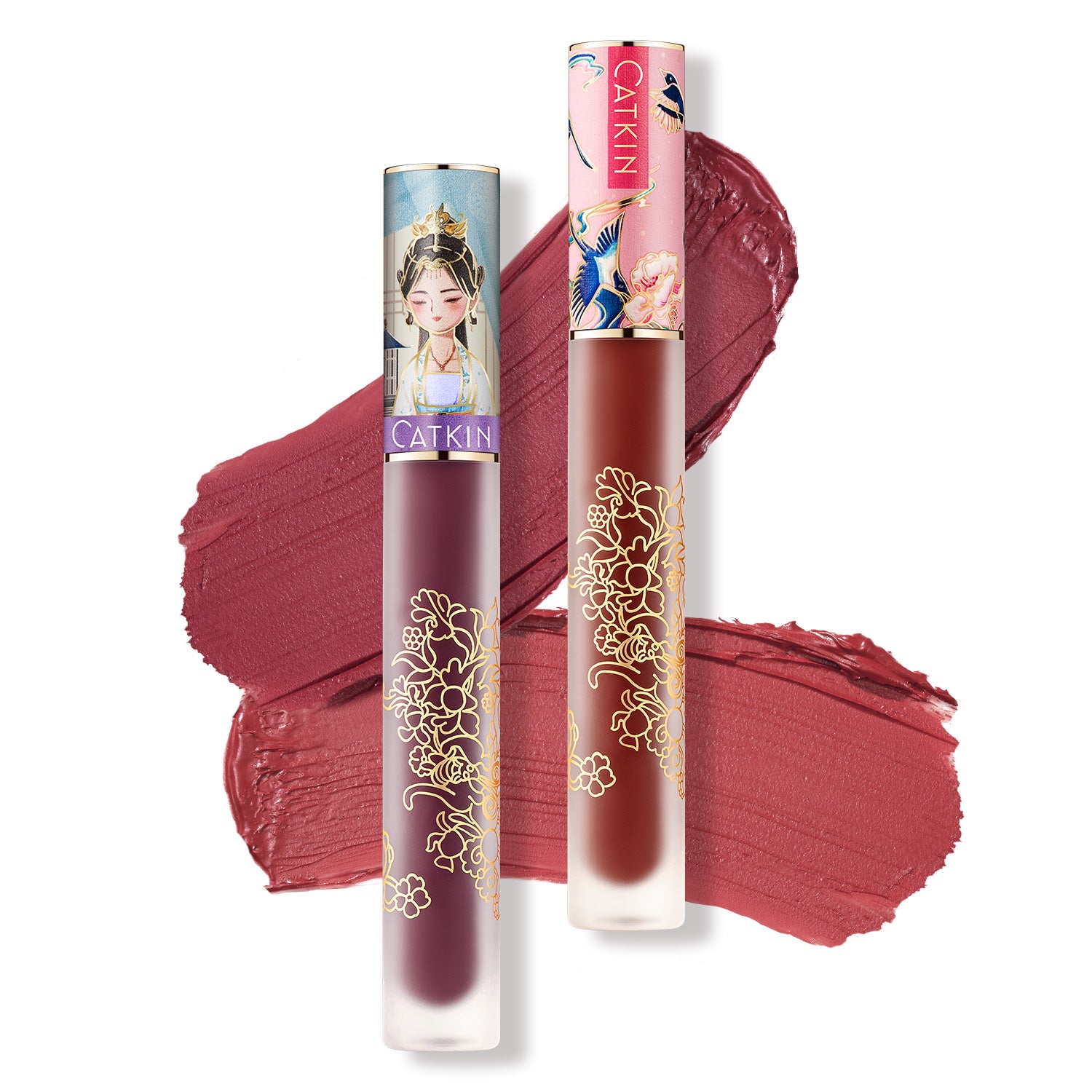 CATKIN Pretty Lightness Liquid Lip Gloss Duo Set 2pcs