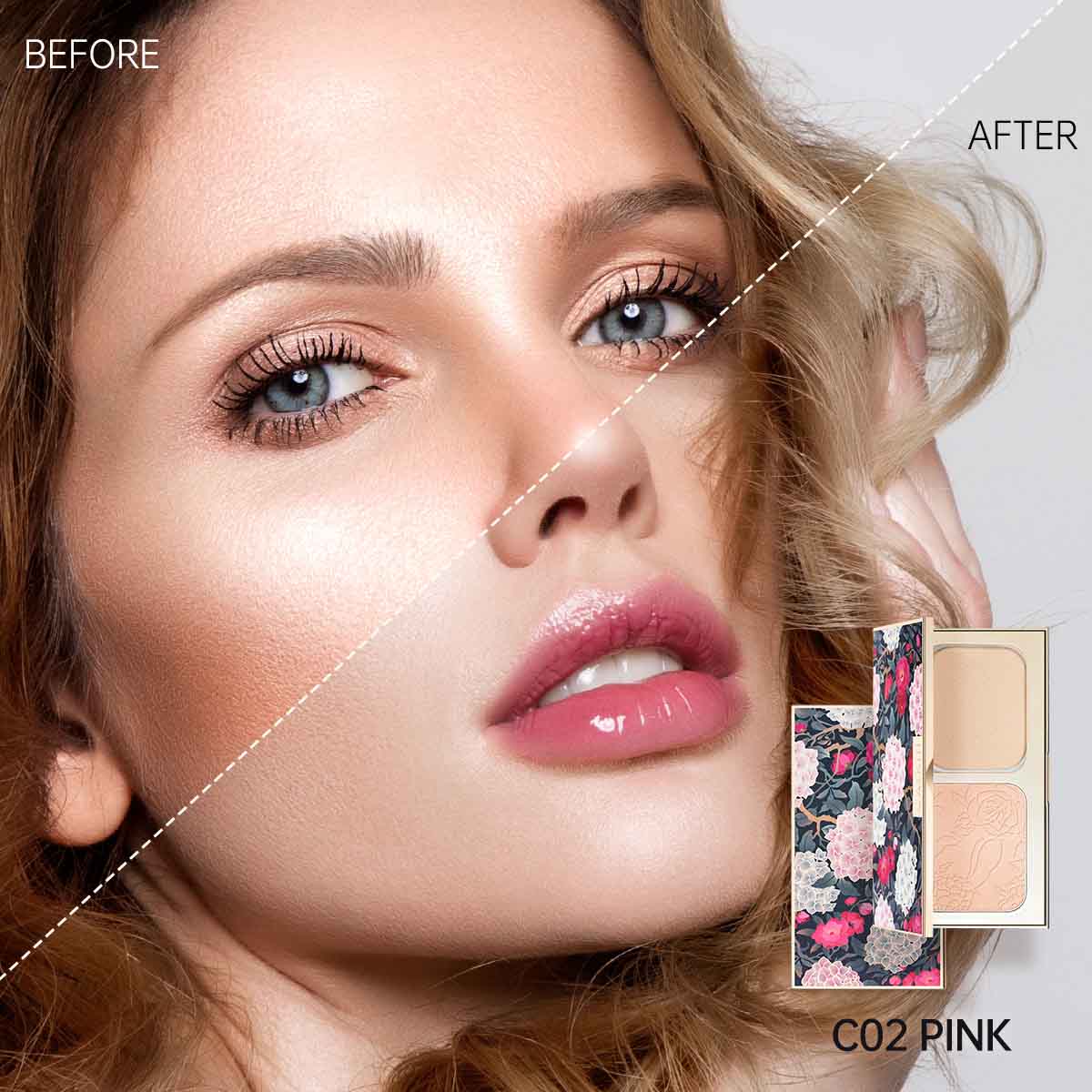 CATKIN Matte Face Pressed Setting Powder Lightweight, Ultra-fine Powder Long Lasting Oil Control Minimizing Pores and Fine Lines Silky-smooth Setting Powder