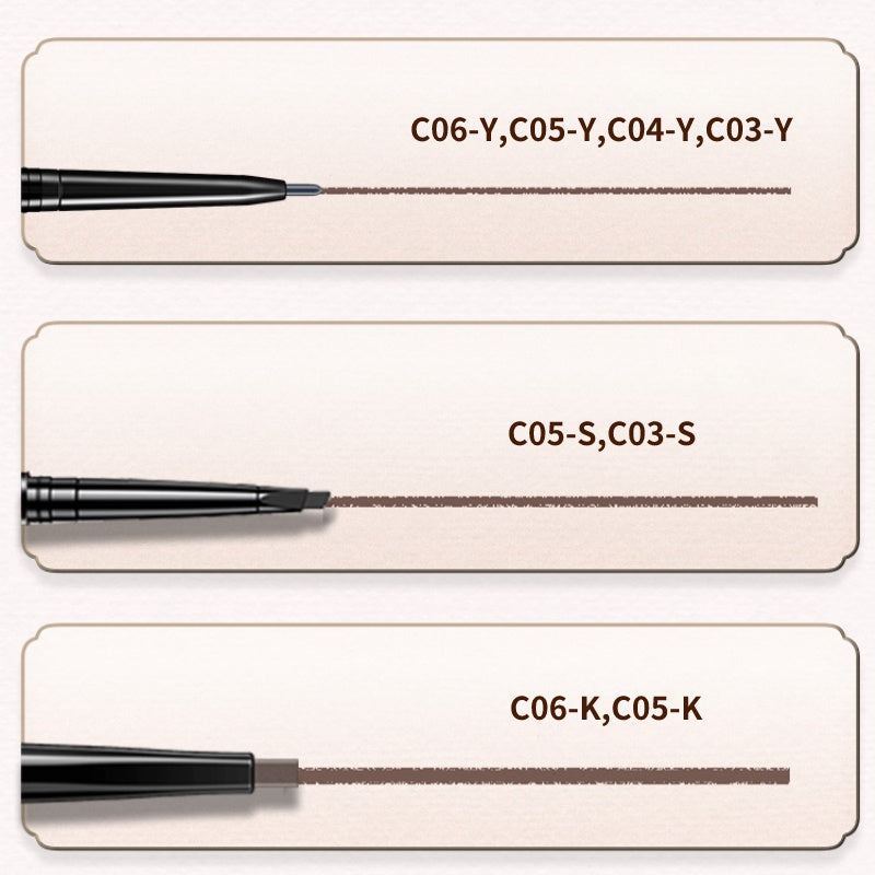 Catkin Smooth Waterproof Eyebrow Pencil Dark Brown Black Grey Colors For Beginners 