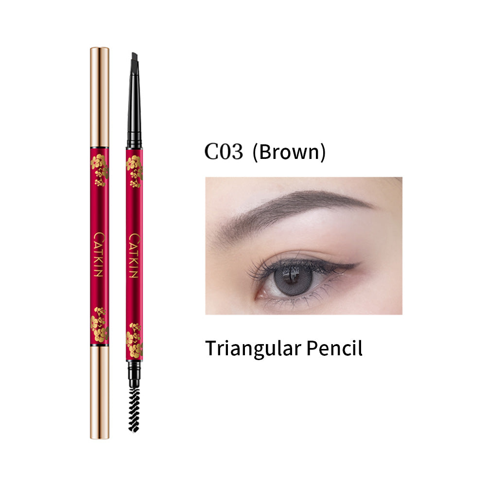 Catkin Smooth Waterproof Eyebrow Pencil Dark Brown Black Grey Colors For Beginners 