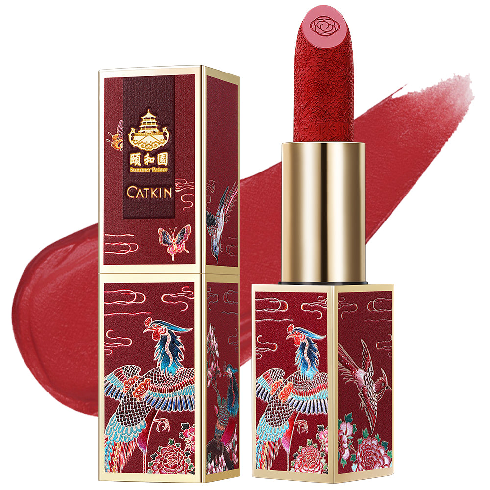 Catkin Matte Lipstick Shades Rouge Carving Lipsticks Orange Nourish Lipstick 