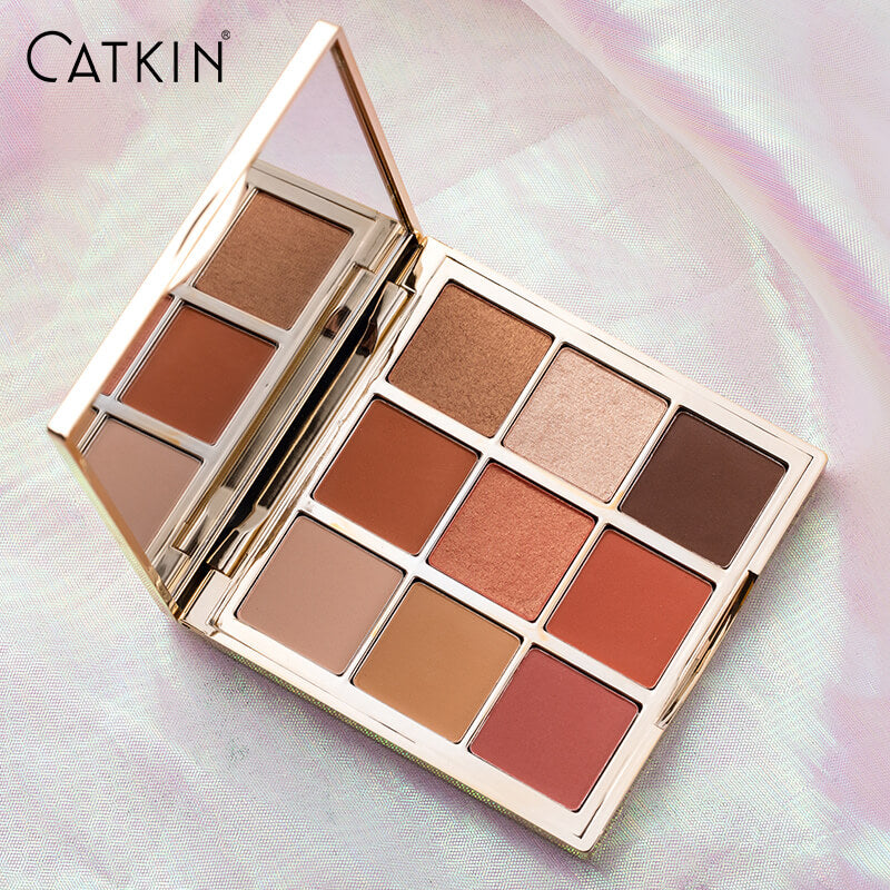 Catkin Phoenix Eyeshadow Palette C06 Highly Pigmented Eye Makeup Palette, Matte Shimmer Orange Yellow Eyeshadow