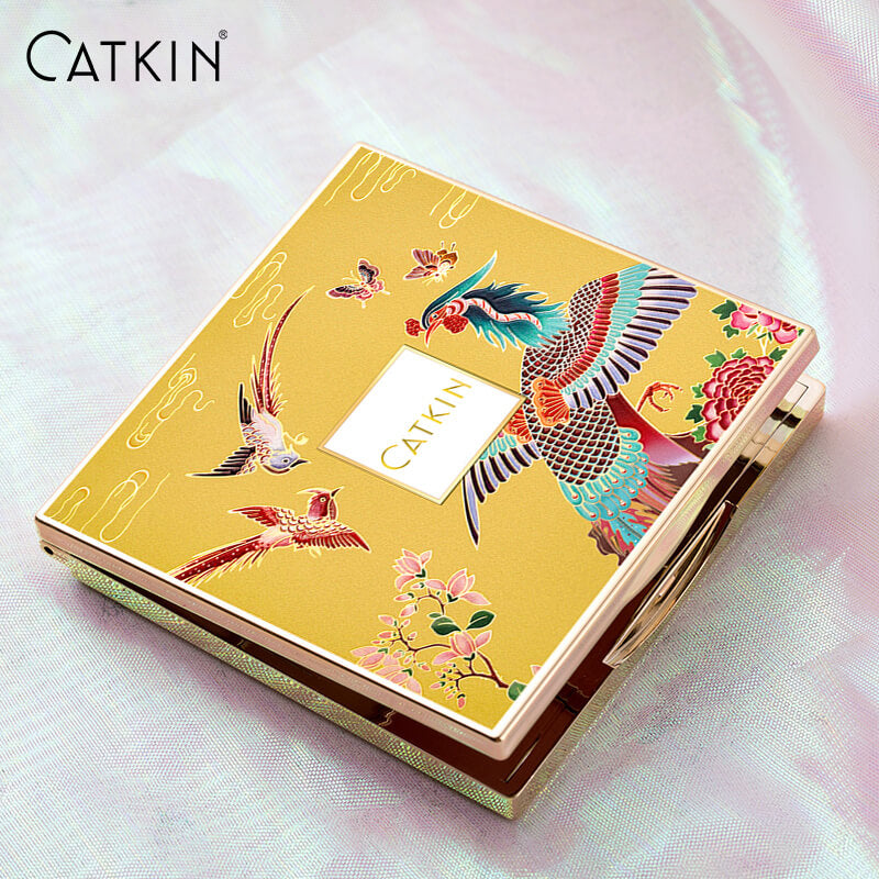 Catkin Phoenix Eyeshadow Palette C06 Highly Pigmented Eye Makeup Palette, Matte Shimmer Orange Yellow Eyeshadow