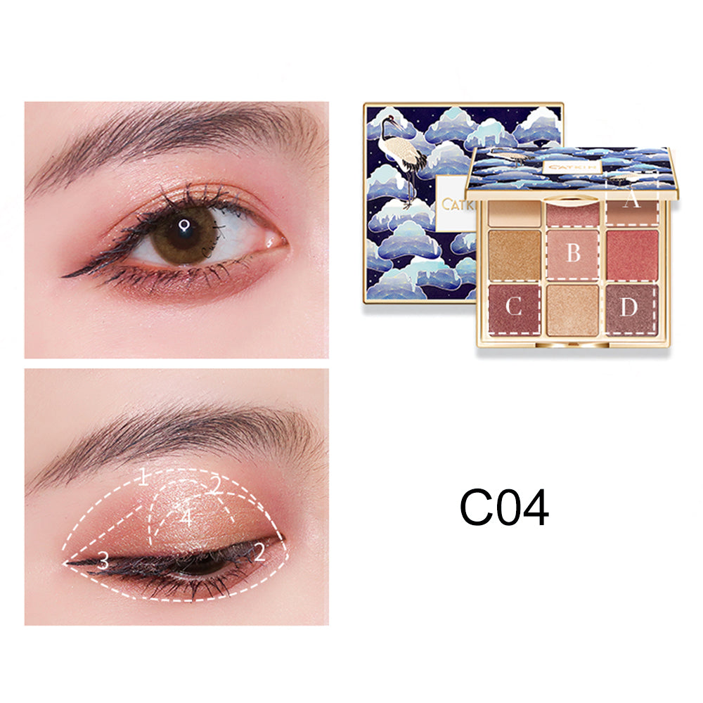 Catkin Winter Snow Eyeshadow Palette C04 Glitter Eyeshadow Applying Eyeshadow Best Eyeshadow Palette