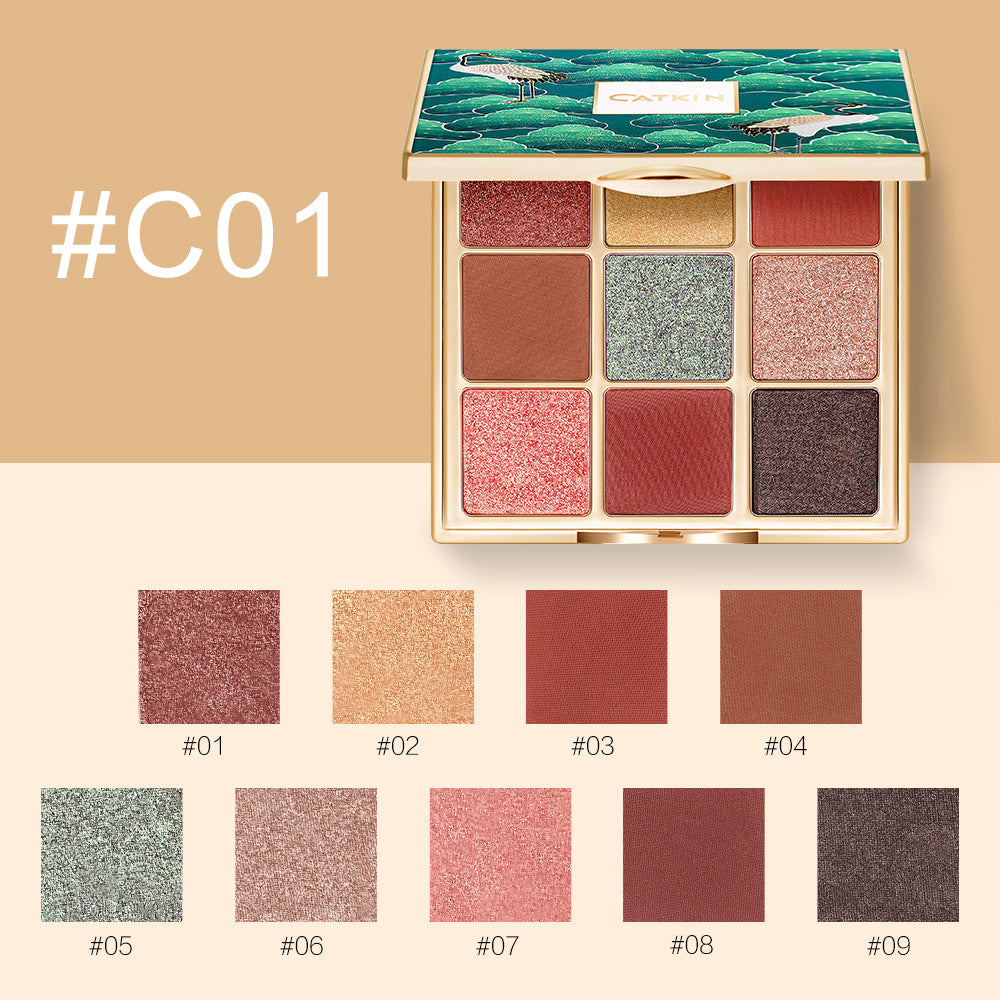 Catkin Spring Bloom Eyeshadow Palette C01 Highly Pigmented Eye Makeup Palette Shimmer Pink Eyeshadow Easy Eyeshadow Looks