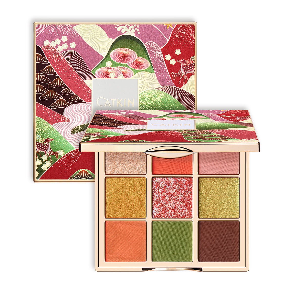 Catkin Avocado 9 Color Eyeshadow Palette C07 Green Eye Makeup Smokey Eye Makeup Eyeshadow Looks