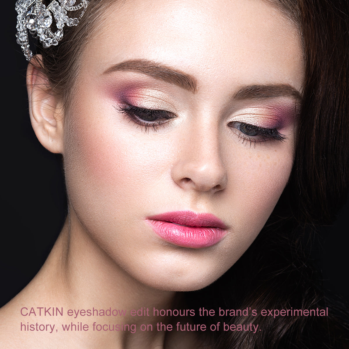 Catkin Flourishing Eyeshadow Palette C10 Macaron Pink Purple Matte Shimmer Glitter Eyeshadow Pigmented Eye Makeup Palette