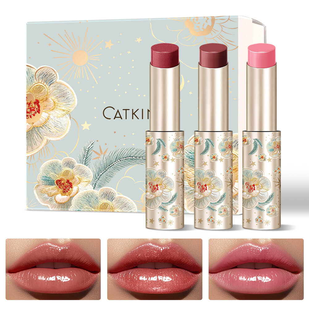 CATKIN Glossy Lip Balm Gift Set 3pcs