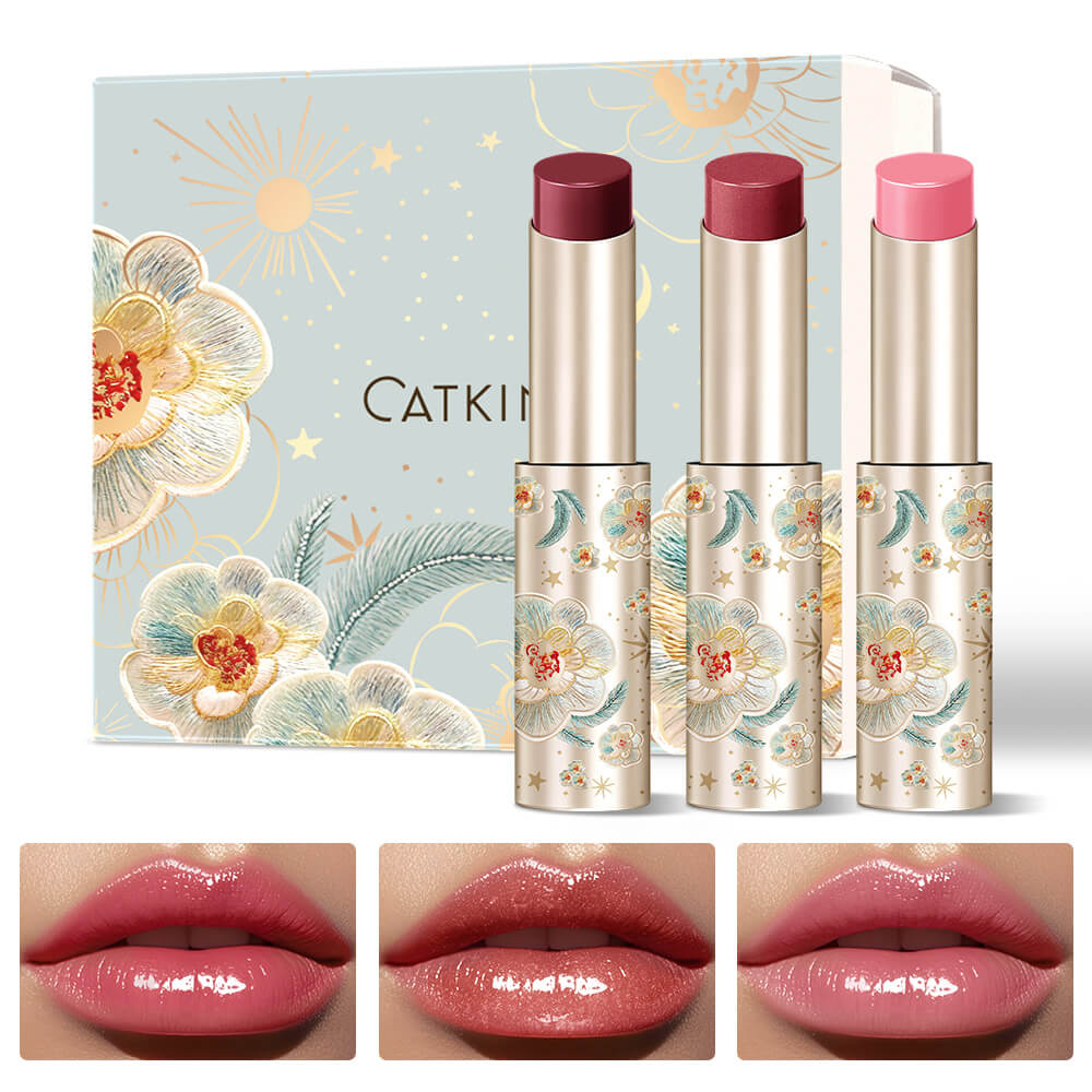 CATKIN Glossy Lip Balm Gift Set 3pcs