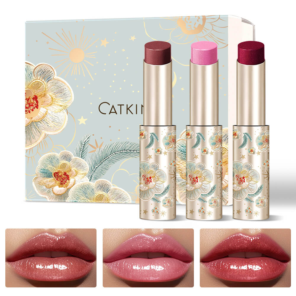 CATKIN Glossy Lip Balm Gift Set 3pcs
