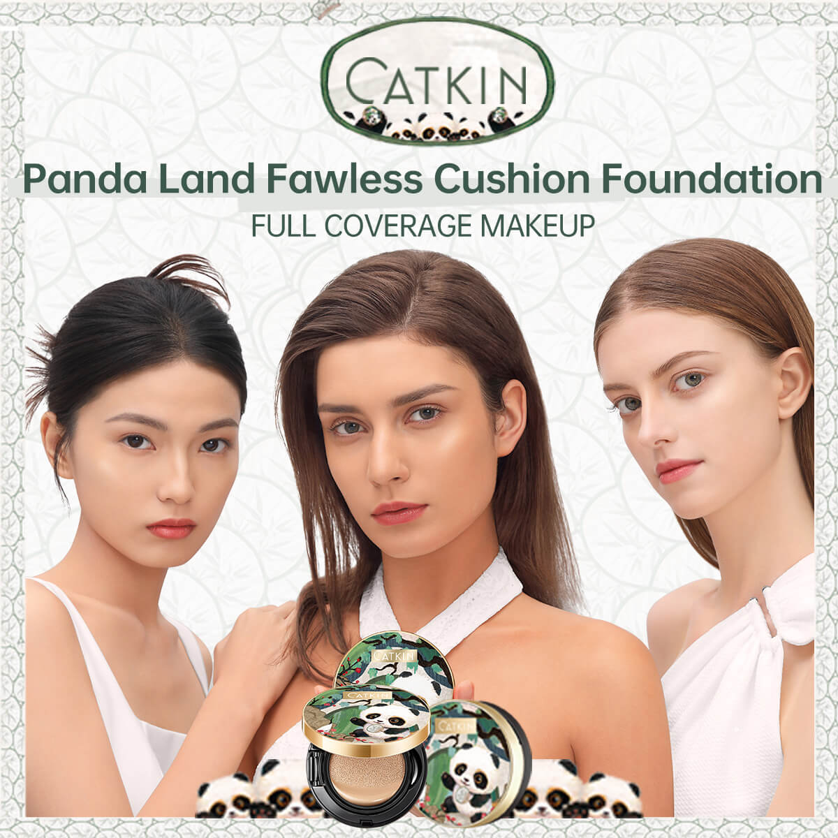CATKIN Panda Land Coverage Cushion Foundation BB Cream
