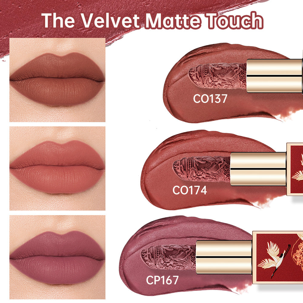 Catkin Rouge Carving Lipsticks Matte Nourish Lipstick Nude Lipstick