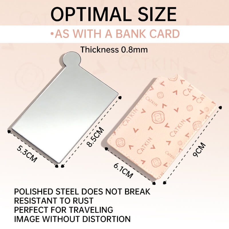 CATKIN Compact Mirror Card Holder Combo