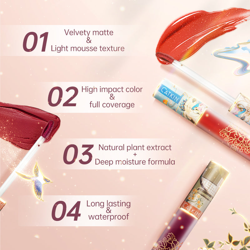 CATKIN Pretty Lightness Liquid Lip Gloss Duo Set 2pcs
