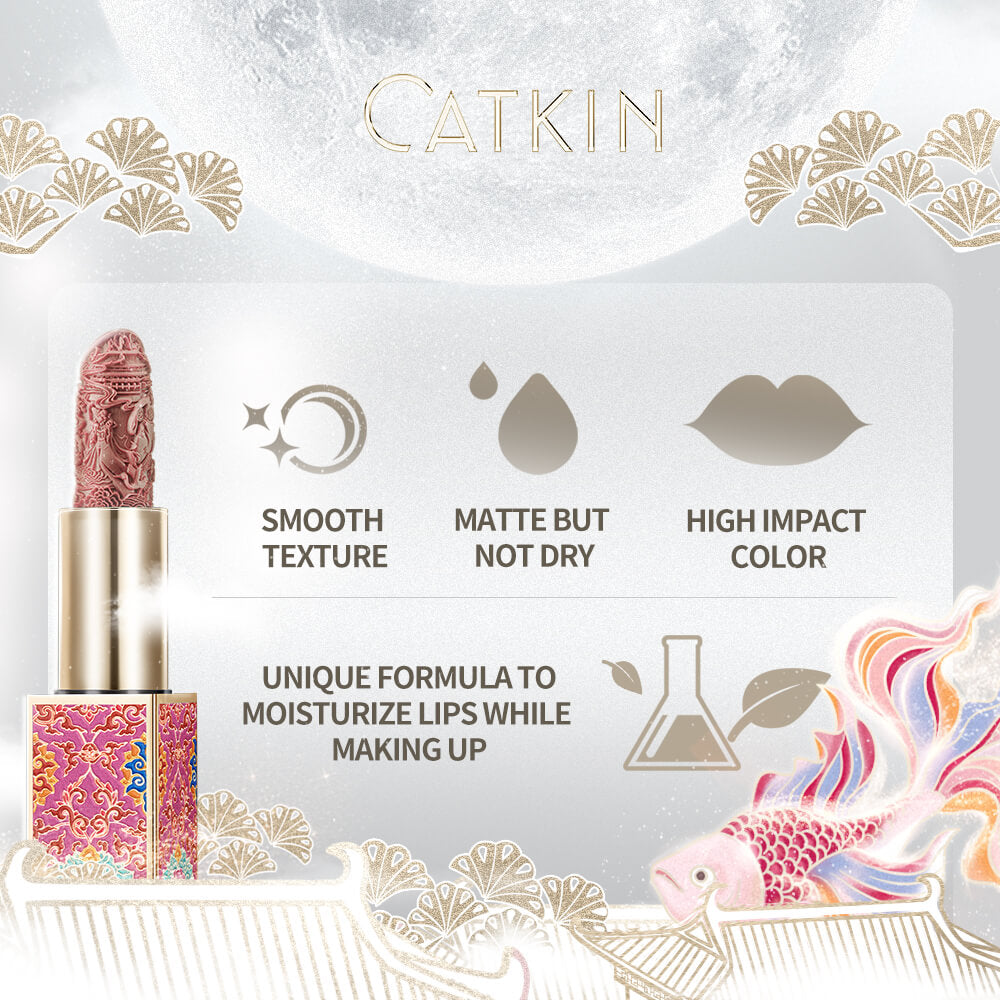 Catkin Lip Care Gift Kit With Lip Balm Lipsticks Makeup Set Moist Nourishing Lip Care Collection Xmas Gift