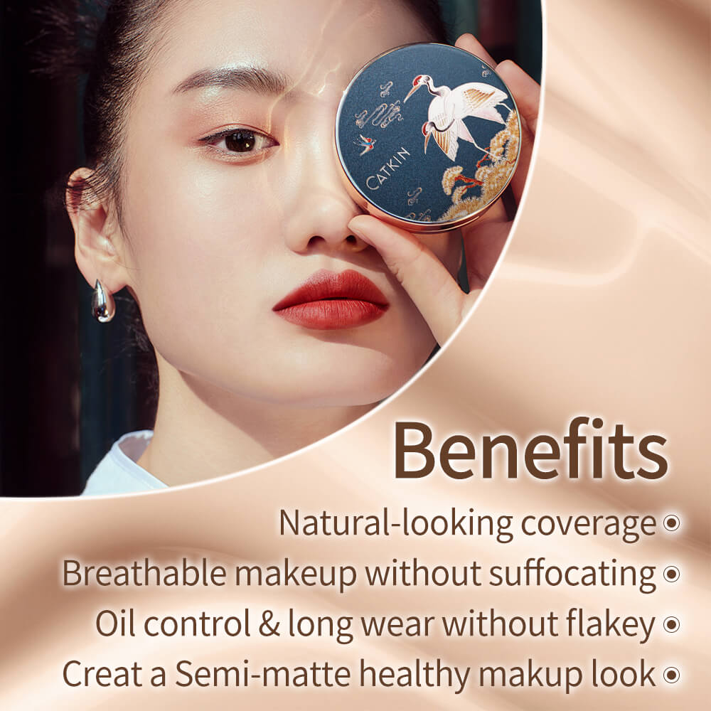 Catkin BB Cream For Oily Skin Matte Poreless Foundation Lightweight Face Makeup