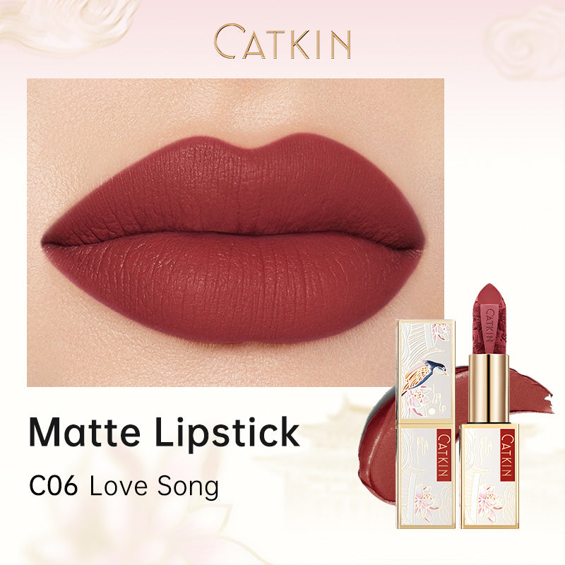 Catkin Dreamworld Carving Love Poems Lipstick Waterproof Long-Lasting