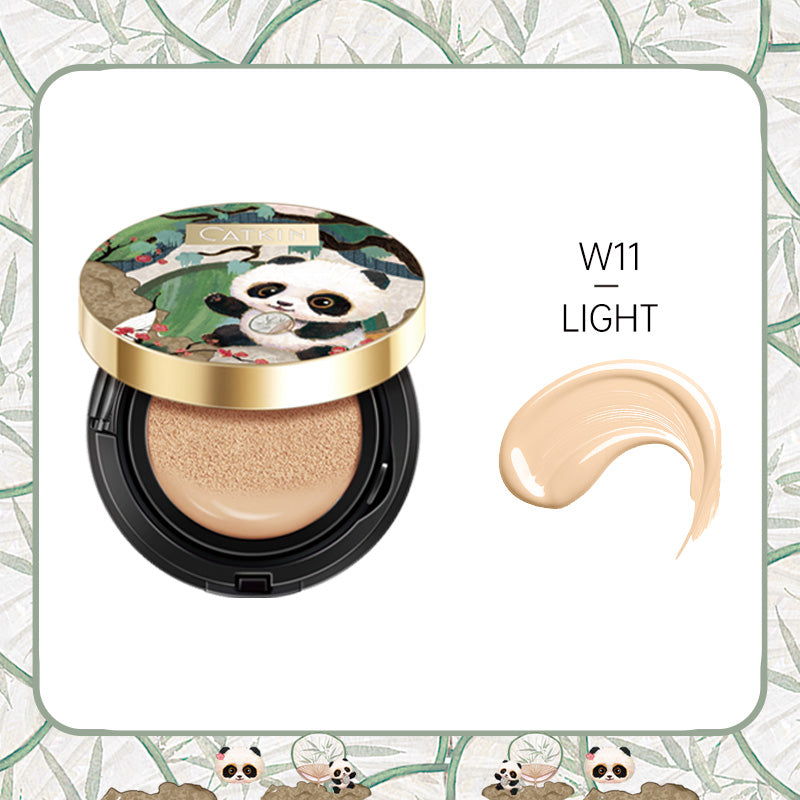 CATKIN Panda Land Coverage Light Weight Cushion Foundation BB Cream Waterproof Long Lasting Makeup Skin Nourishing Hyaluronic Acid Foundation