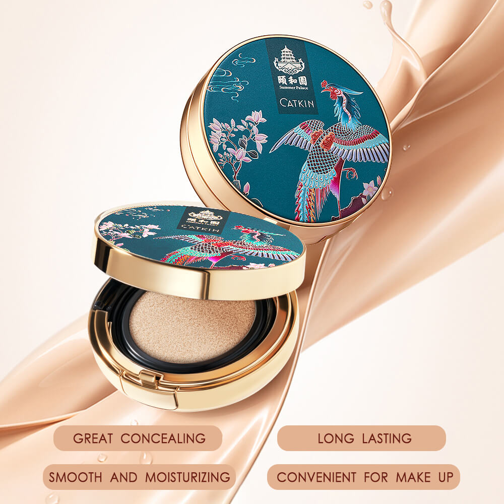 Catkin Air Cushion Foundation Non-Comedogenic Formulas Skin-Friendly Moisturizing Concealer