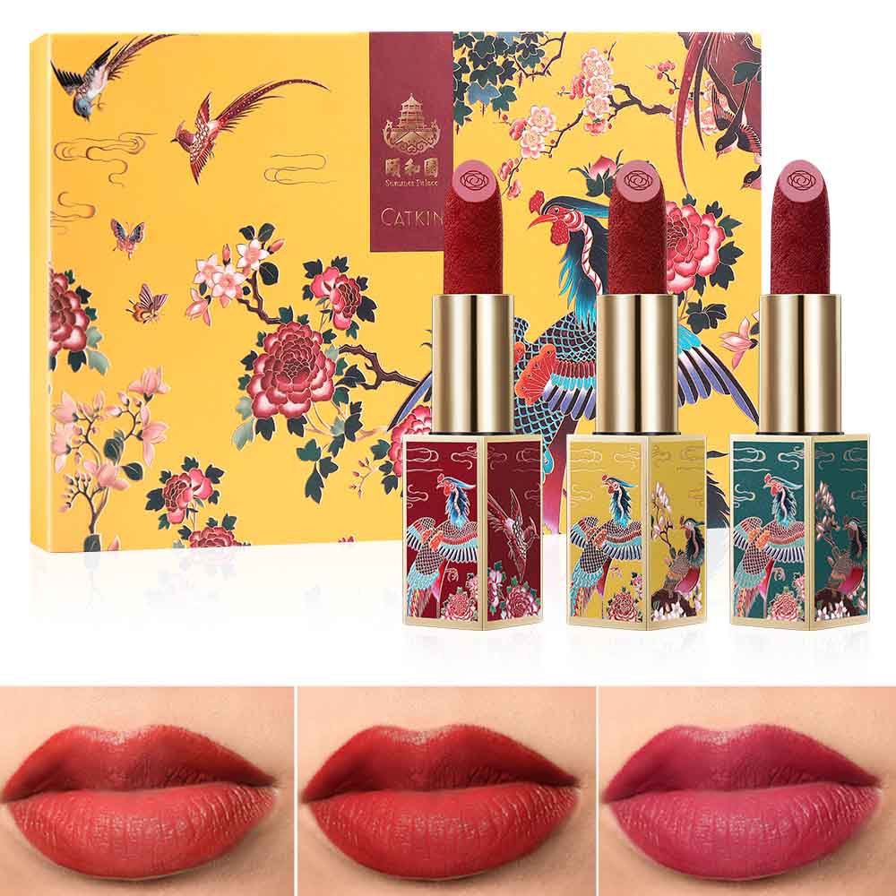 CATKIN X SUMMER PALACE Lipstick Set Matte Permanent Lipstick Gift Set