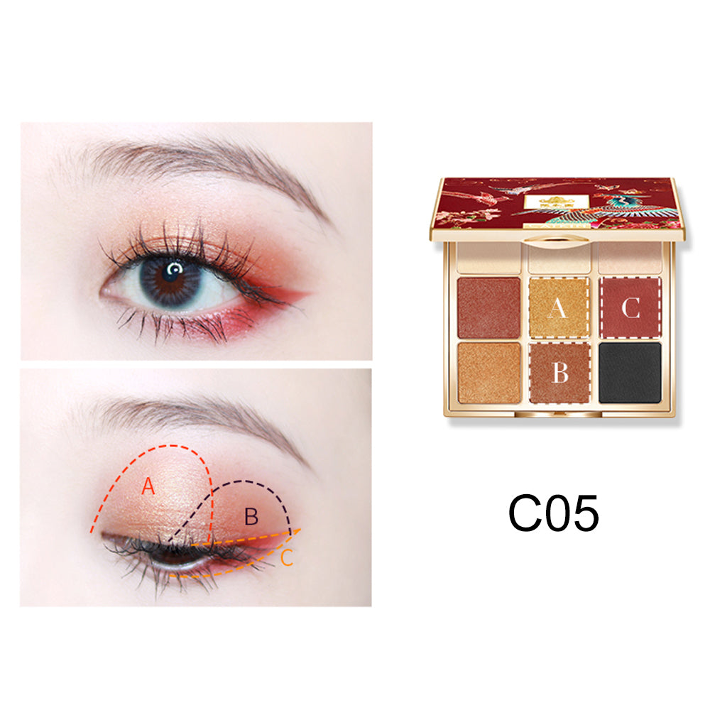 Catkin Phoneix Eyeshadow Palette C05 Colorful Eyeshadow Looks Brown Neutrals Sparkle Eyeshadow