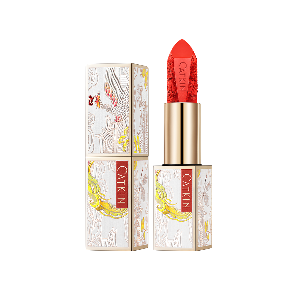 Catkin Dreamworld Carving Love Poems Lipstick Matte Lipstick Shades Rouge Carving Lipsticks Orange Nourish Lipstick 