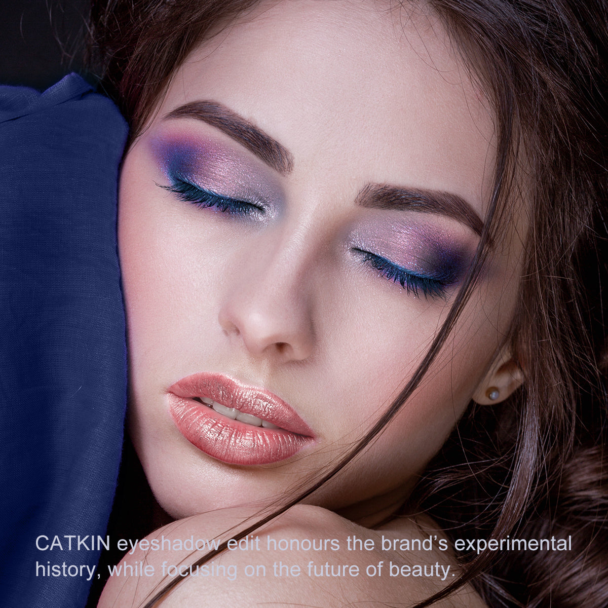 Catkin Seasonal Matte Shimmer Eyeshadow Palette C08 Blue Eyeshadow Glitter Eyeshadow Palette