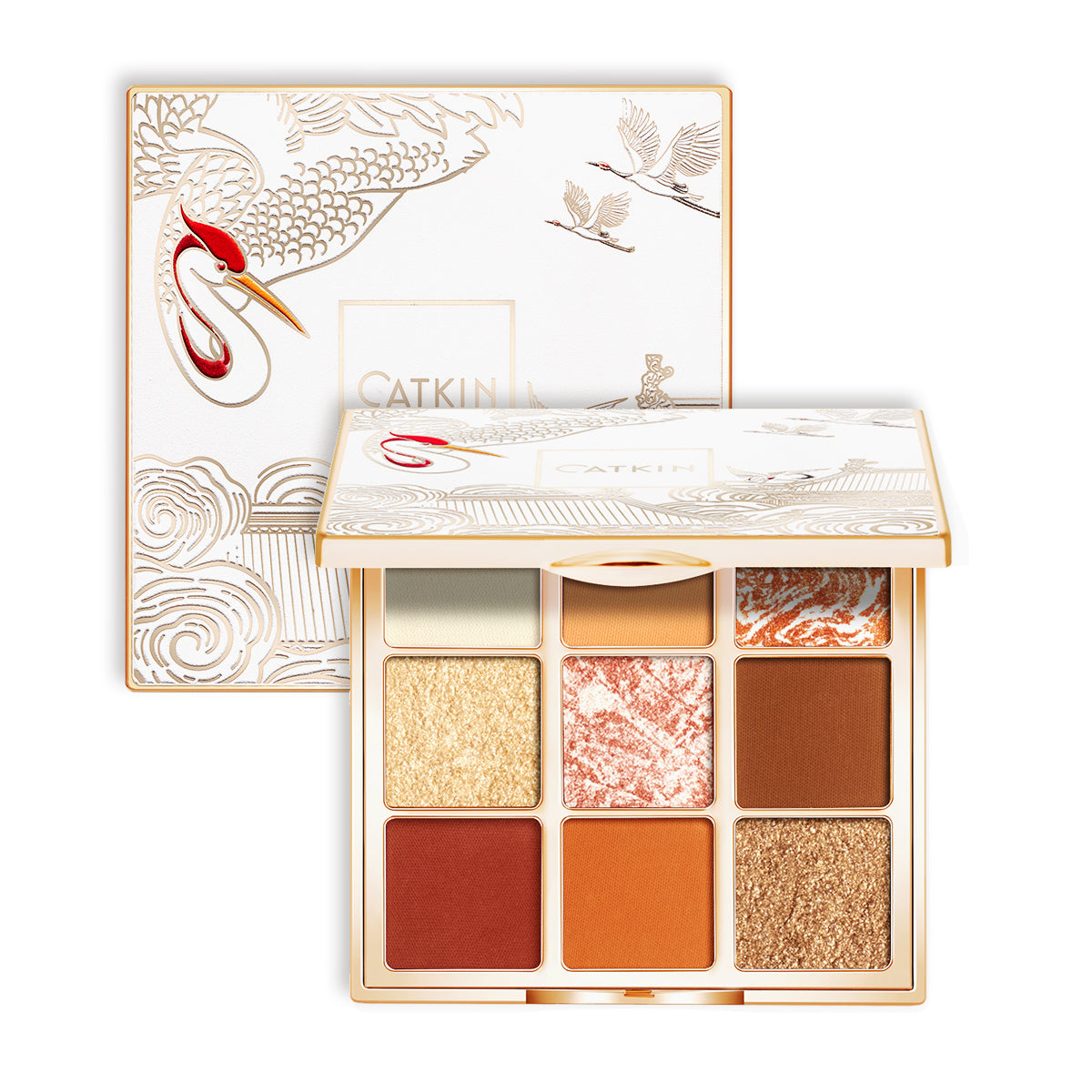 Catkin Forest 9 Colors Eyeshadow Palette C11 Glitter Eye Makeup Brown Eyes Makeup Eye Shadow Kit