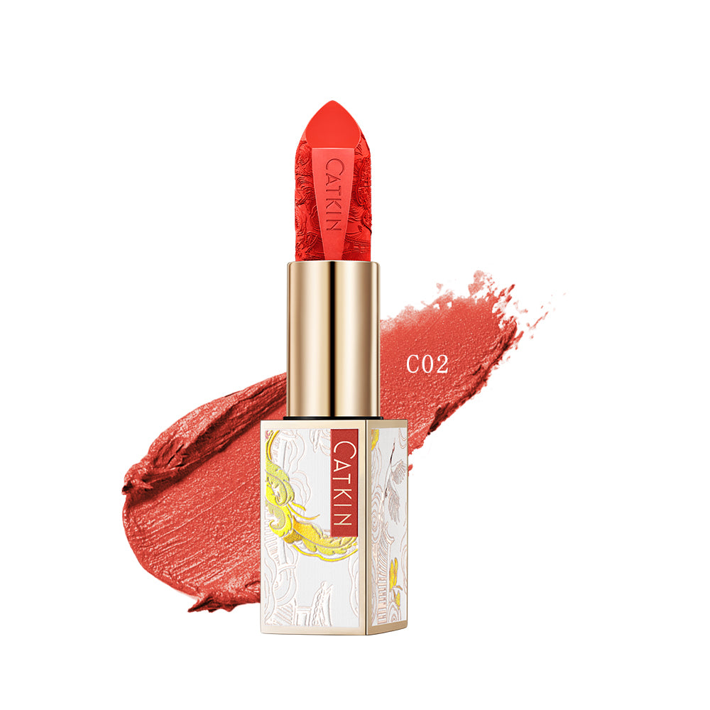 Catkin Dreamworld Carving Love Poems Lipstick Red Lip Rouge Carving Lipsticks Long-Lasting Superstay Lipstick