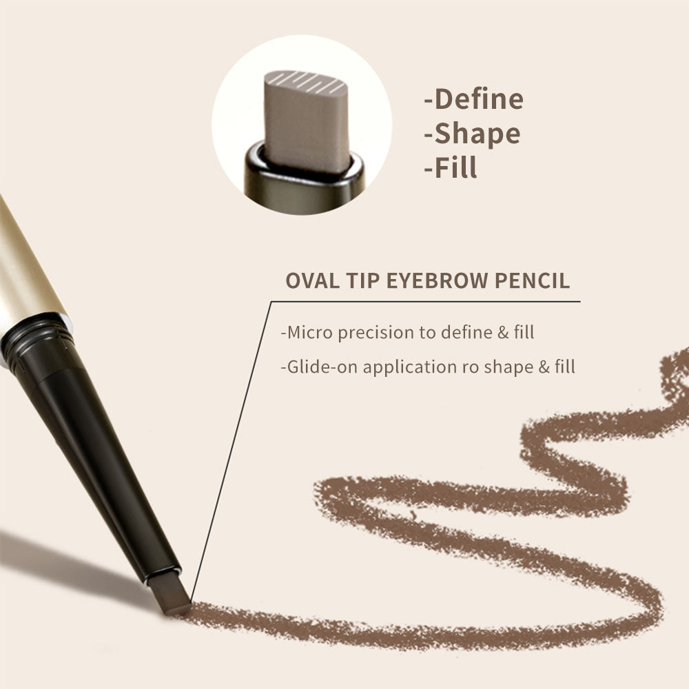 Catkin Shape Refillable Eyebrow Pencil Long Lasting Waterproof Brown Grey Eyebrow Pen Defining Eyebrow Makeup