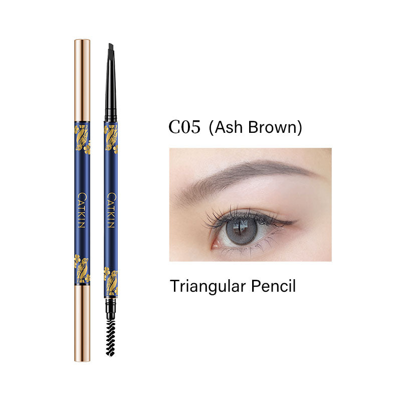 Catkin Smooth Waterproof Eyebrow Pencil Dark Brown Black Grey Colors For Beginners 