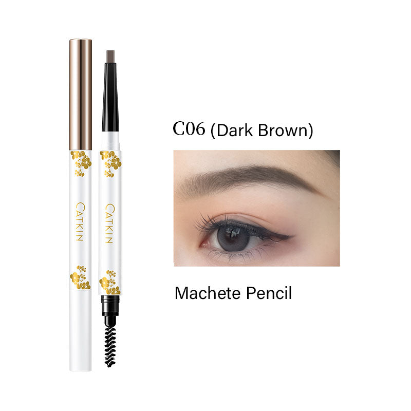 Catkin Smooth Waterproof Eyebrow Pencil Dark Brown Black Grey Colors For Beginners 