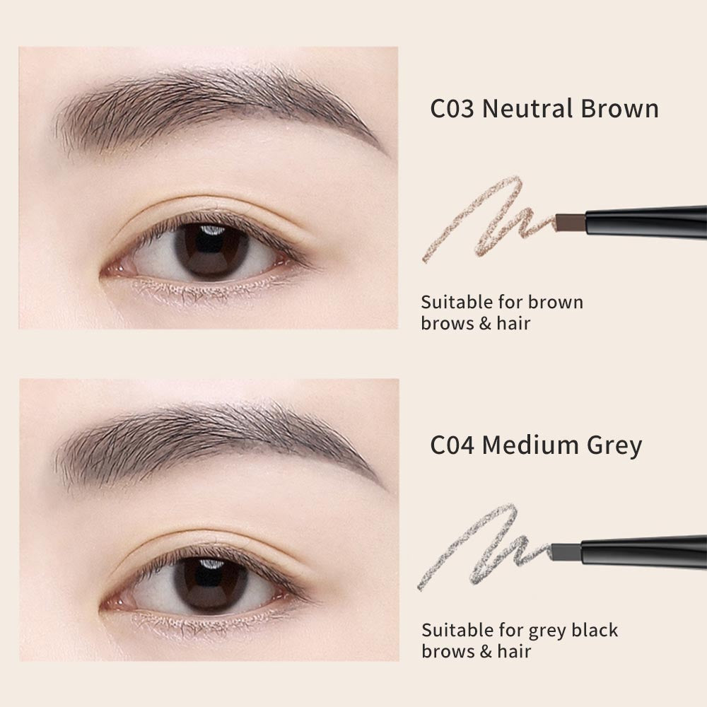Catkin Shape Refillable Eyebrow Pencil Long Lasting Waterproof Brown Grey Eyebrow Pen Defining Eyebrow Makeup